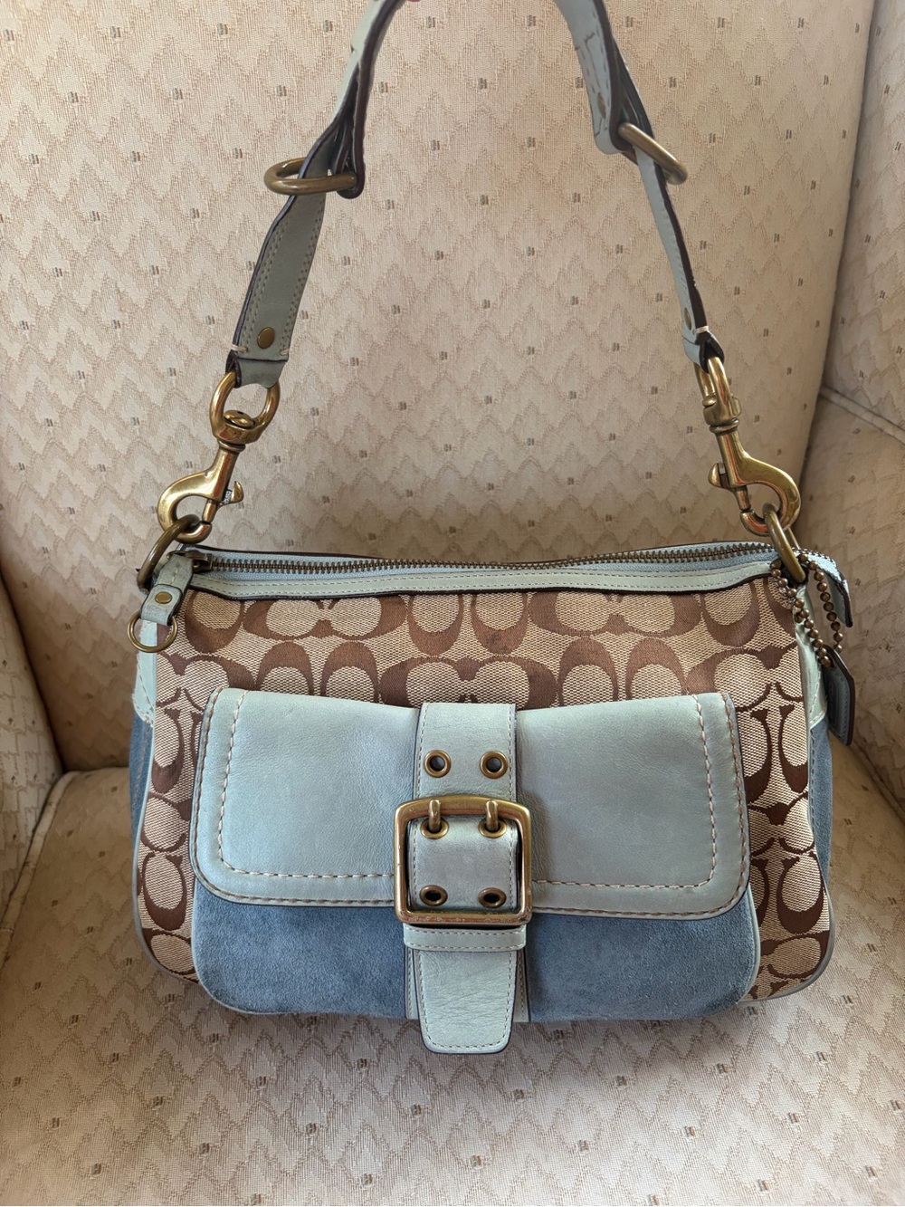 vintage Y2K Coach Signature Legacy Shoulder Bag